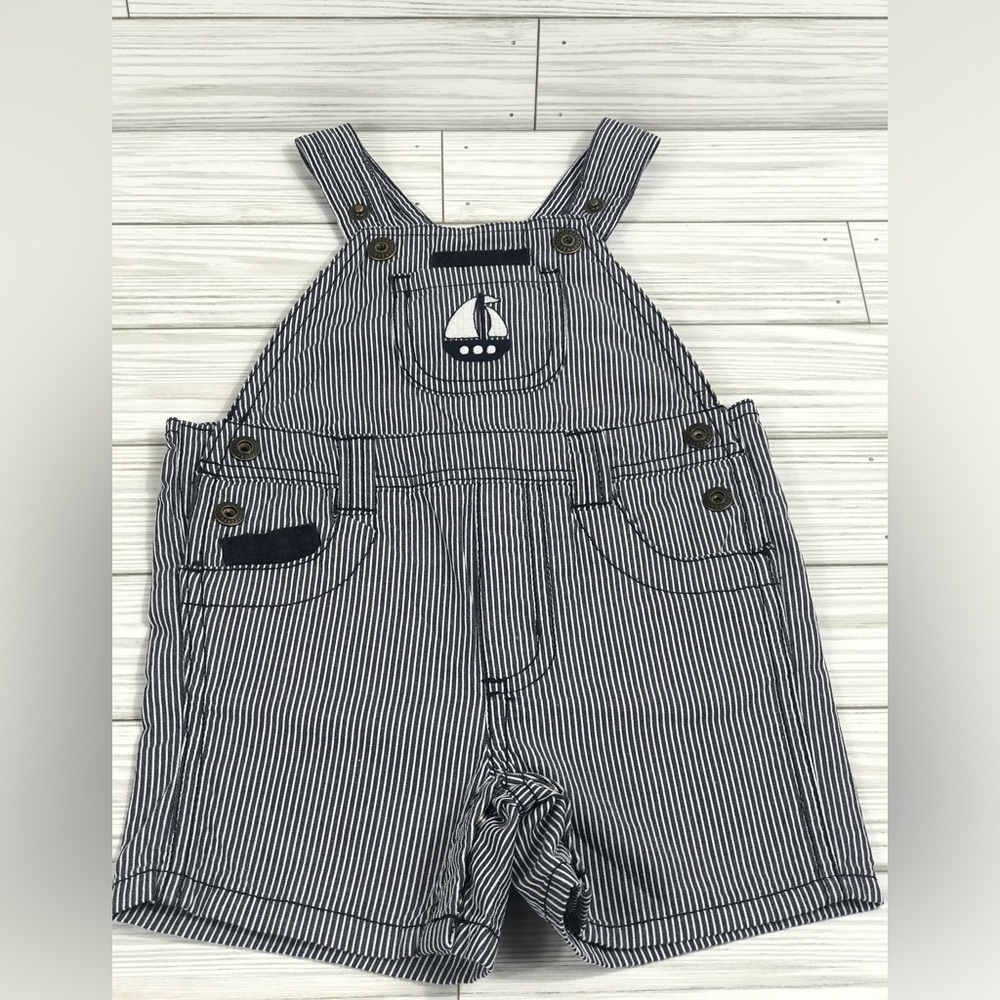 Gymboree Sailboat Overalls Size 3-6 Months